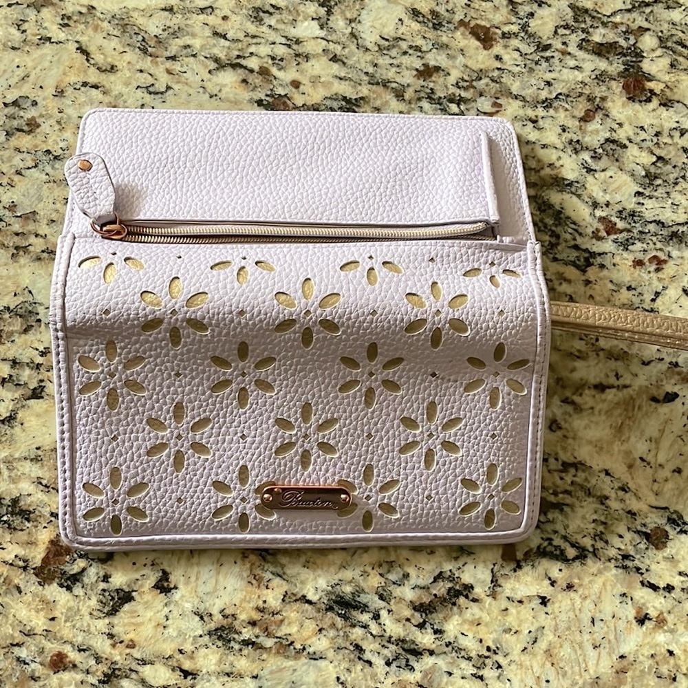 NWOT BUXTON Floral Wallet/Wristlet/clutch with arm band - Picture 11 of 15